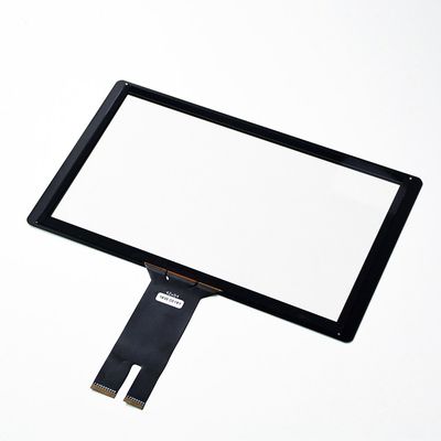 Pulgada capacitiva proyectada bisel negro Goodix IC de la pantalla táctil 18,5 10 puntos del tacto